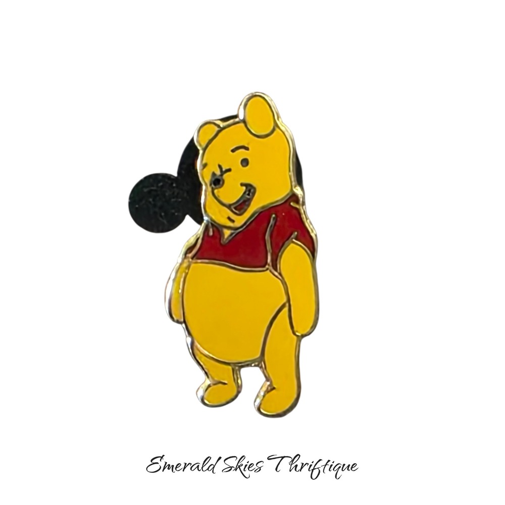 Winnie the Pooh Yellow Enamel Pin - Classic Character Jewelry